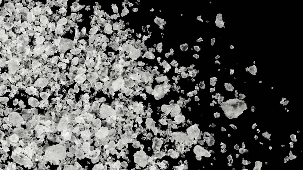 Photo: salt crystals.