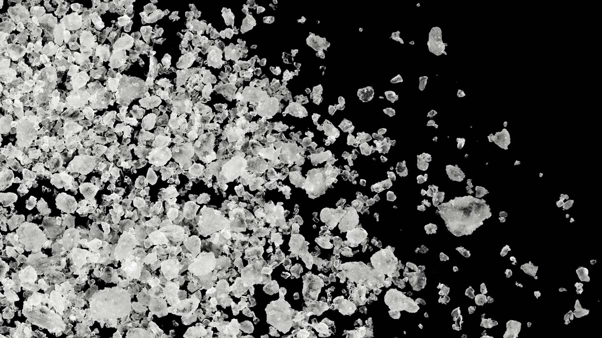 Photo: salt crystals.
