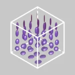 An illustration of ellipsoids in a voxel.