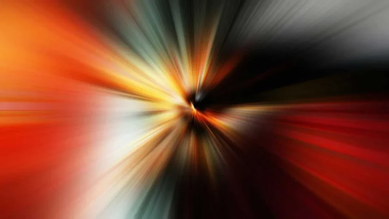 Blurred lines converging in a vanishing point.